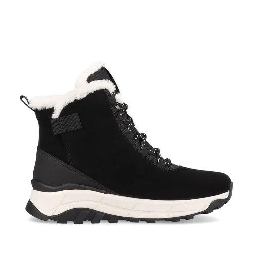 Rieker Damen Schnürstiefel deep-black pearl