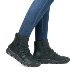 Rieker Damen Schnürstiefel waldgrün