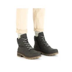 Rieker Damen Schnürstiefel asphaltgrau
