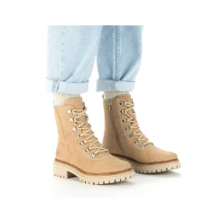 Rieker Damen Schnürstiefel braunbeige