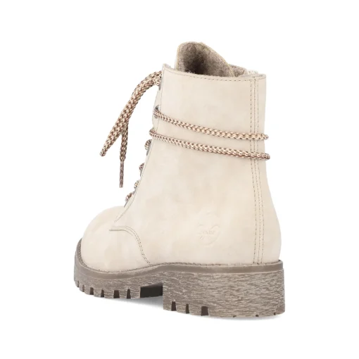 Rieker Damen Schnürstiefel hellbeige