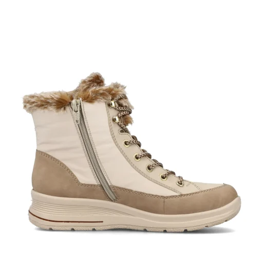 Rieker Damen Schnürstiefel vanillebeige