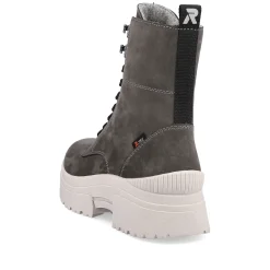 Rieker Damen Schnürstiefel graphite