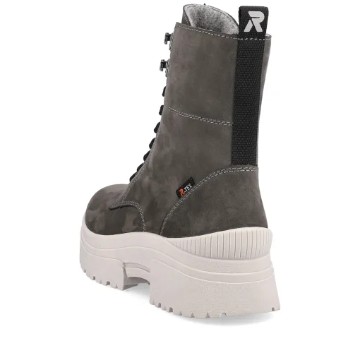 Rieker Damen Schnürstiefel graphite
