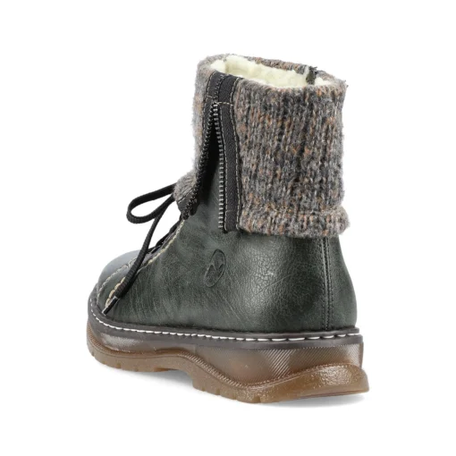 Rieker Damen Schnürstiefel grüngrau