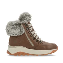 Rieker Damen Schnürstiefel zimtbraun