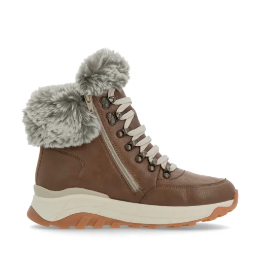 Rieker Damen Schnürstiefel zimtbraun