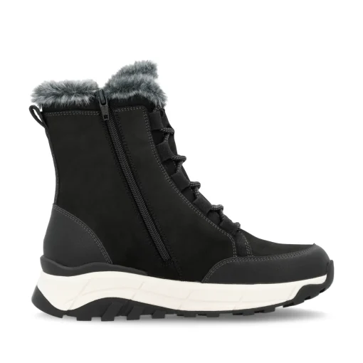 Rieker Damen Schnürstiefel urbanschwarz