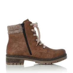 Rieker Damen Schnürstiefel nussbraun