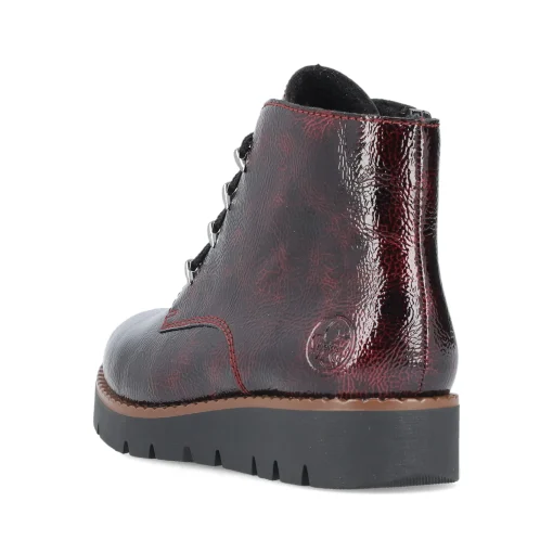 Rieker Damen Schnürstiefel bordeaux