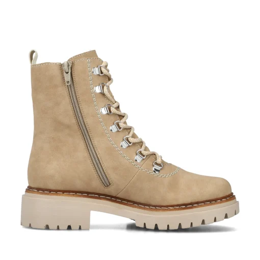 Rieker Damen Schnürstiefel braunbeige