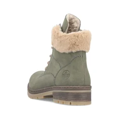 Rieker Damen Schnürstiefel laubgrün