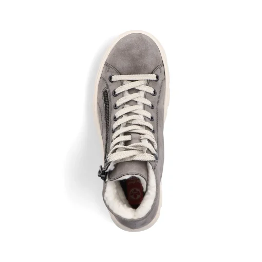 Rieker Damen Schnürstiefel quarzgrau