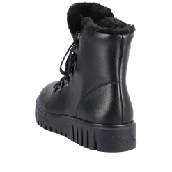 Rieker Damen Schnürstiefel tiefschwarz