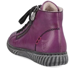 Rieker Damen Schnürstiefel aubergine-schwarz