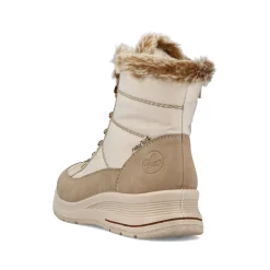 Rieker Damen Schnürstiefel vanillebeige
