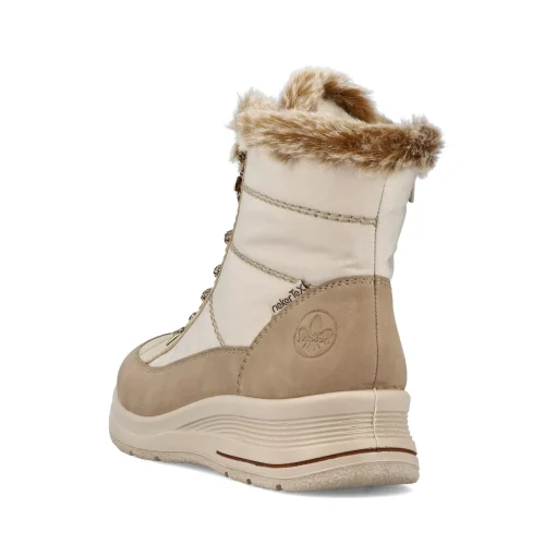 Rieker Damen Schnürstiefel vanillebeige