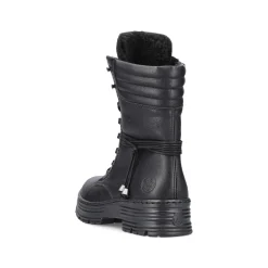 Rieker Damen Schnürstiefel tiefschwarz
