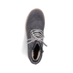 Rieker Damen Schnürstiefel granitgrau