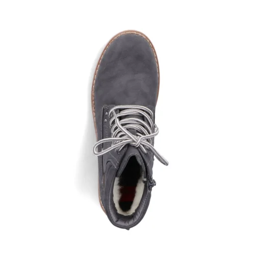 Rieker Damen Schnürstiefel granitgrau