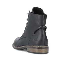 Rieker Damen Schnürstiefel asphaltschwarz