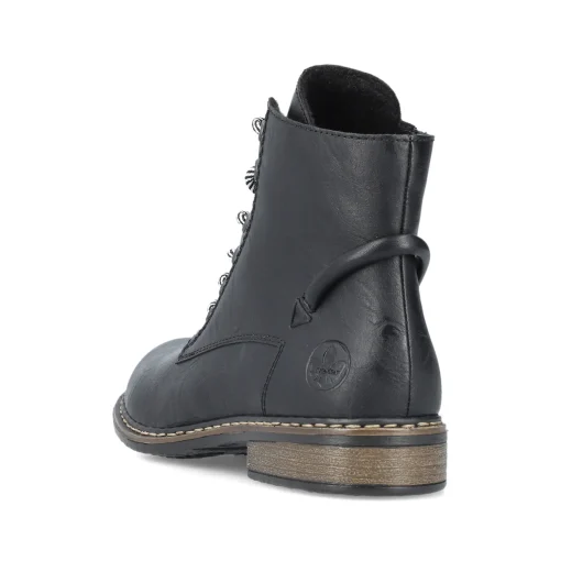 Rieker Damen Schnürstiefel asphaltschwarz