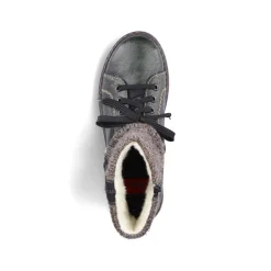 Rieker Damen Schnürstiefel grüngrau