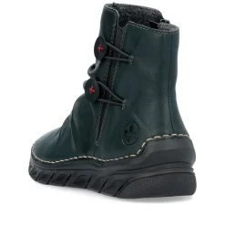 Rieker Damen Schnürstiefel waldgrün
