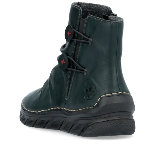 Rieker Damen Schnürstiefel waldgrün