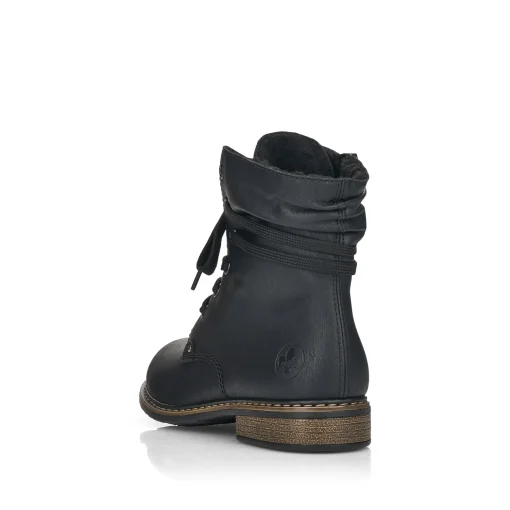 Rieker Damen Schnürstiefel asphaltschwarz