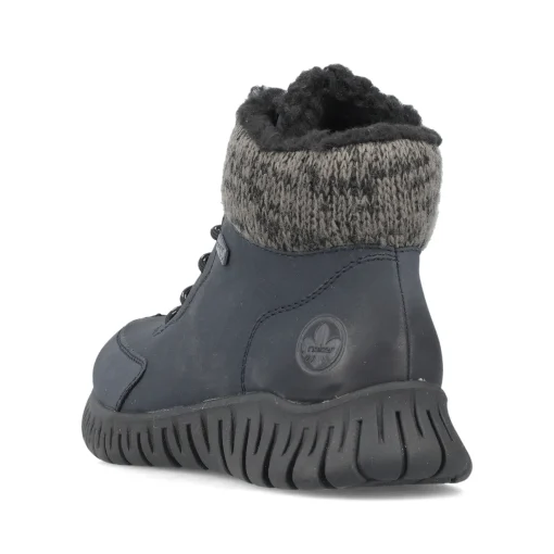 Rieker Damen Schnürstiefel dunkelblau