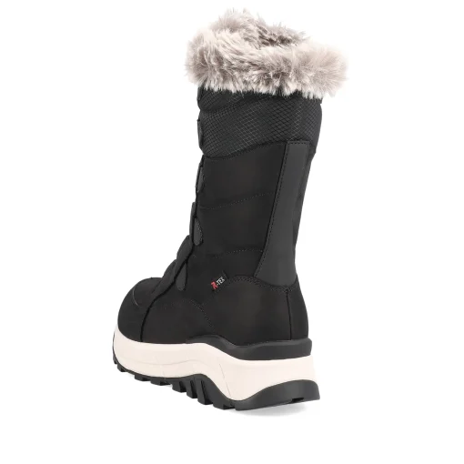 Rieker Damen Schnürstiefel asphaltschwarz