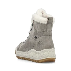Rieker Damen Schnürstiefel steingrau