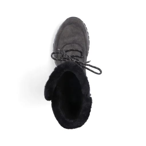 Rieker Damen Schnürstiefel stahlgrau