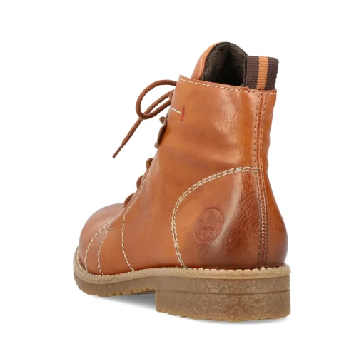 Rieker Damen Schnürstiefel karamellbraun