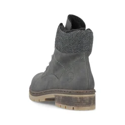Rieker Damen Schnürstiefel asphaltgrau