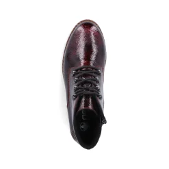 Rieker Damen Schnürstiefel bordeaux