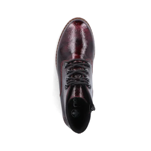 Rieker Damen Schnürstiefel bordeaux