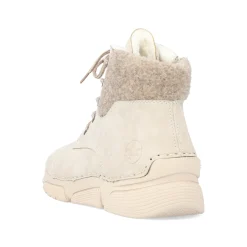 Rieker Damen Schnürstiefel hellbeige