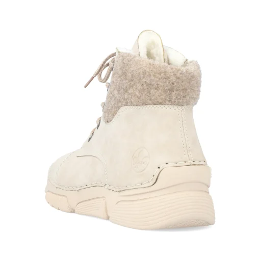 Rieker Damen Schnürstiefel hellbeige