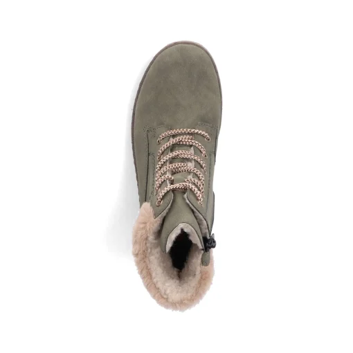 Rieker Damen Schnürstiefel laubgrün