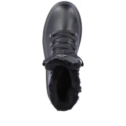 Rieker Damen Schnürstiefel tiefschwarz