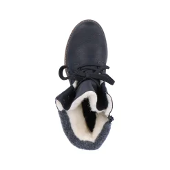 Rieker Damen Schnürstiefel nachtschwarz