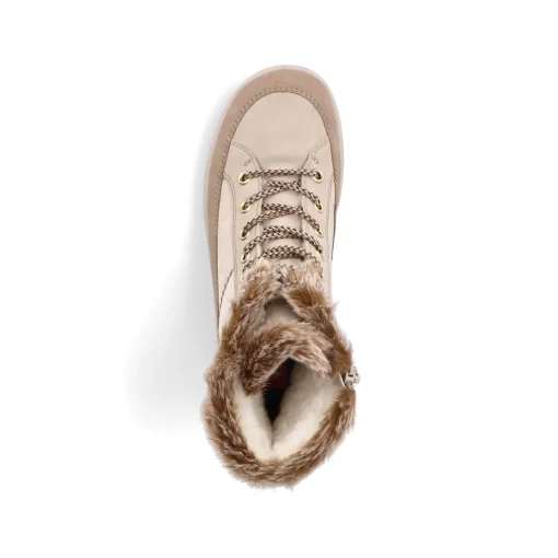 Rieker Damen Schnürstiefel vanillebeige
