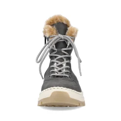 Rieker Damen Schnürstiefel granitgrau