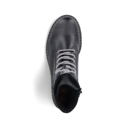 Rieker Damen Schnürstiefel asphaltschwarz