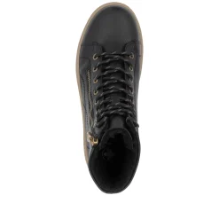 Rieker Damen Schnürstiefel asphaltschwarz
