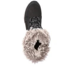 Rieker Damen Schnürstiefel asphaltschwarz