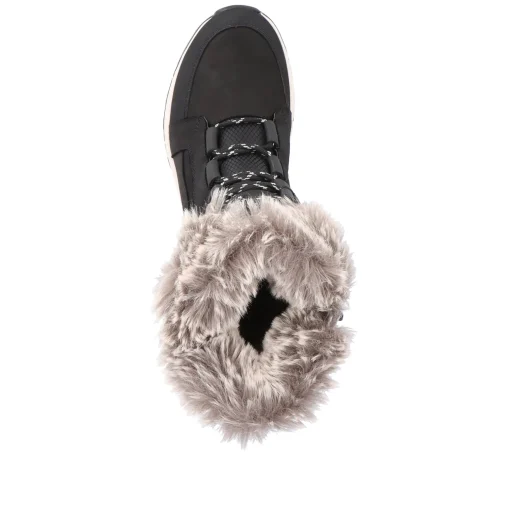Rieker Damen Schnürstiefel asphaltschwarz