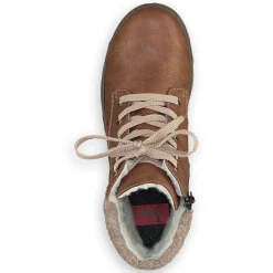 Rieker Damen Schnürstiefel nussbraun